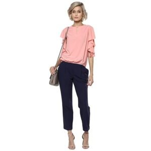 Harpa Round Neck Solid Tops