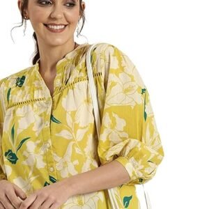rytras Women's Floral Regular Fit Tunic Shirt