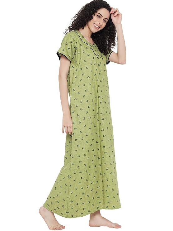 G4Girl Cotton Nighty Gown for Women's