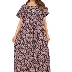 Kuruti B Sheets Women's Cotton Nighty for Women Long Maxi Night Gown Nighty Dress Stylish Super Soft Comfortable
