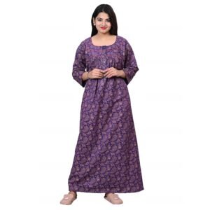 Kripto Katrox Ladies Woollen Winter wear Printed Nighty