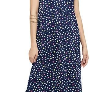 Max Women Cotton Printed Midi Night Gown