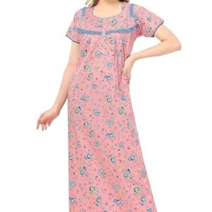 Soulemo Women Cotton Floor Length Nighty