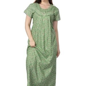 Soulemo Women Cotton Floor Length Nighty 1633